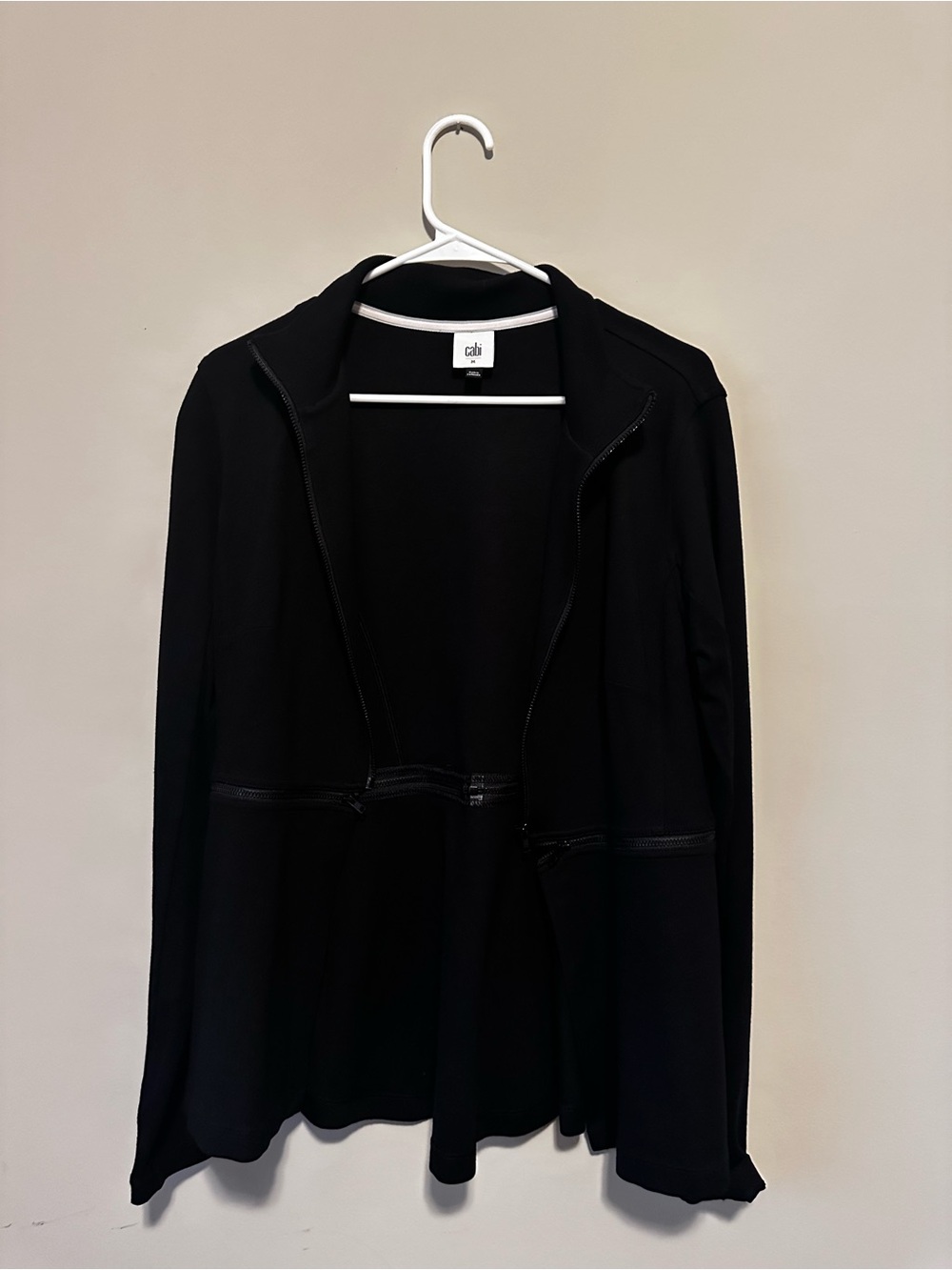 CAbi Black Open-Front Lightweight Jacket